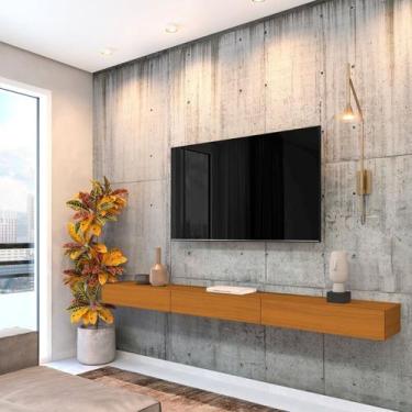 Imagem de Rack Suspenso para TV até 75 Polegadas 100% MDF 200cm - EDN Móveis