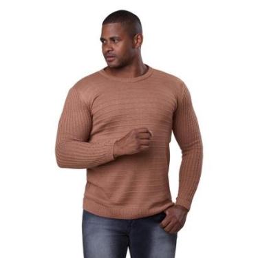 Imagem de Suéter Masculino De Lã Tricô Blusa Frio Premium 7140-Masculino