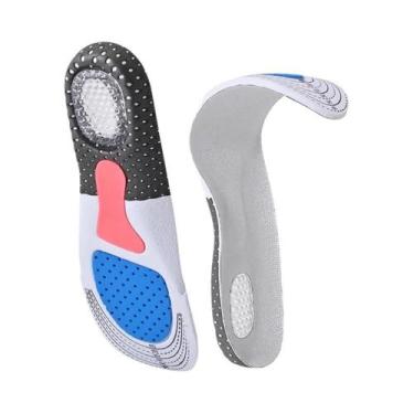 Imagem de Palmilhas Ortopédicas Unissex De Silicone Em Gel Com Absorção De Impac