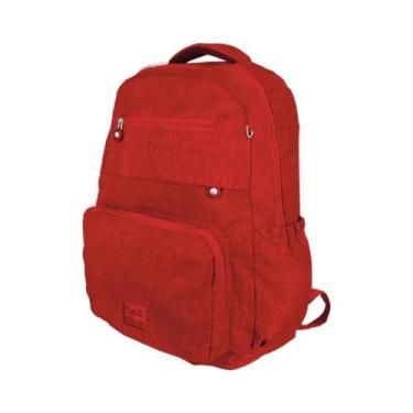 Imagem de Mochila Bolsa Notebook Vermelho Escolar Trabalho - GOAL