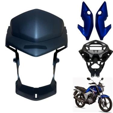 Imagem de Kit Carenagem Frontal Cg Titan Modelo 150 2014 2015 Máscara Par de Ban