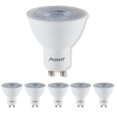 Imagem de 6Und Lâmpada LED GU10 Dicróica Luz Branca 6500K 4,8W Bivolt - Avant