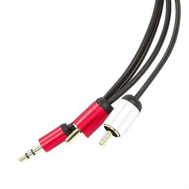 Imagem de Cabo Conector P2 Estéreo para RCA Profissional - CIRILO CABOS, 1 MT