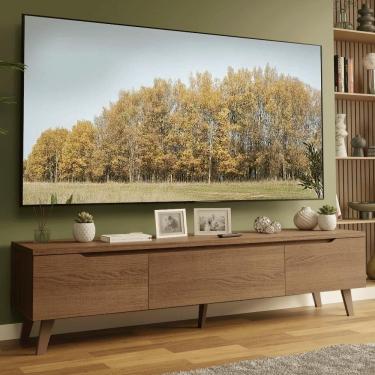 Imagem de Rack para TV até 80 Polegadas 180 cm 2 Portas 1 Gaveta Rustic Nilo Madesa