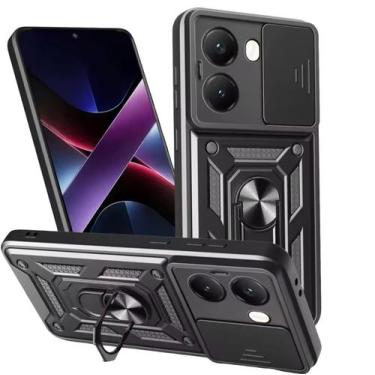 Imagem de Capa Capinha Armadura Para Xiaomi Poco X7 Pro 5G - Indefinido, Preto