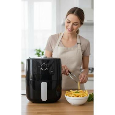Imagem de Air Fryer 3L Preta 1300W: Crocância Saudável Sem Óleo - Congratulation