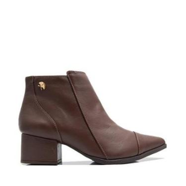 Imagem de Bota Luiza Barcelos Ankle Boot Marrom-Feminino
