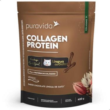 Imagem de Collagen Protein Verisol 450g Peptídeos bioativos Pura Vida, Chocolate