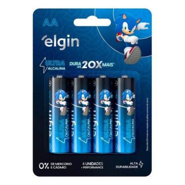 Imagem de 04 Pilhas Aa Elgin Ultra Alcalina 1,5v Lr6 Uso Geral