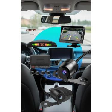 Imagem de Kit Câmera Ré 4.3" HD + Sensor Estacionamento - Congratulations Store