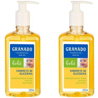 Imagem de Sabonete Líquido De Glicerina Granado Bebe 2 Embalagens com 250 ml