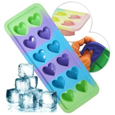 Imagem de Forma de Gelo em Silicone Coração com 12 Cavidades - Cosy