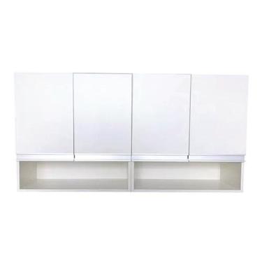 Imagem de Armário de cozinha suspenso, comprimento 1,20mx50cm 100% MDF branco - 