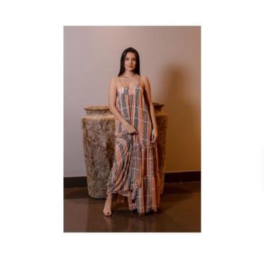 Imagem de Vestido Olga listrado nude