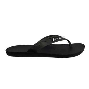 Imagem de Chinelo Básico Street Preto/Verde Rider, 40, Verde escuro