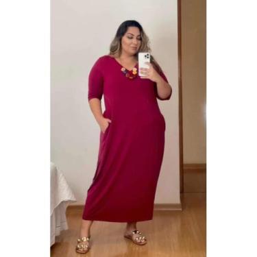 Imagem de Vestido Longo Comfy Andrea Plus Size - Naif