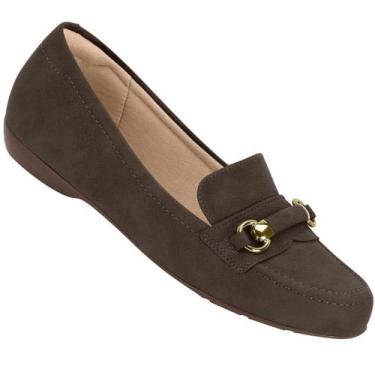 Imagem de Sapato Mocassim Modare 7016.1004 Feminino, Chocolate, 35