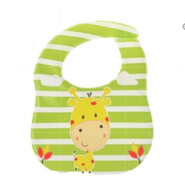 Imagem de Babador Impermeável Infantil Baby Animais Art Brink, Verde