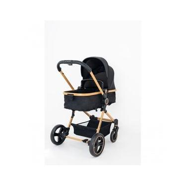 Imagem de Carrinho De Passeio Galzerano Ivy 0 A 15kg Com Cesto Moises Dourado Gold