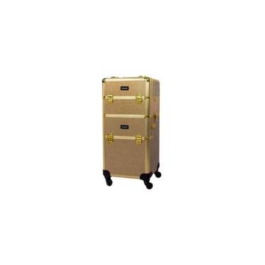 Imagem de Maleta de Maquiagem Compact 2 em 1 Dourado