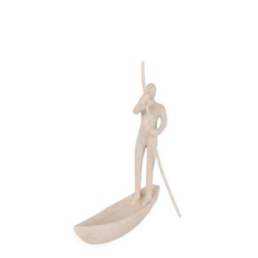 Imagem de Escultura Decorativa Pessoa em Poliresina 26cm 22804 Mart