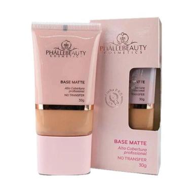 Imagem de Base matte alta cobertura efeito matte phallebeauty - Phállebeauty, CO
