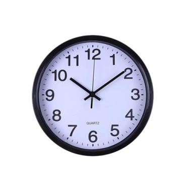 Imagem de Relógio de parede 25cm Riu Tijucas, Preto