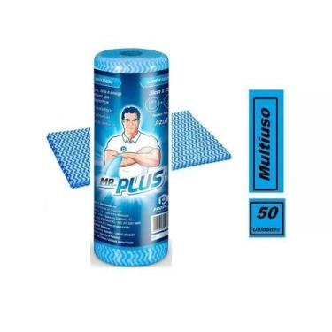 Imagem de Rolo De Pano Tipo Perfex 30cm X 25 Metros Laranja Plus 50und - Mr. Plu