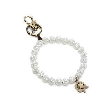 Imagem de Chaveiro Pulseira Novena das Rosas de Santa Teresinha com folheto AR03