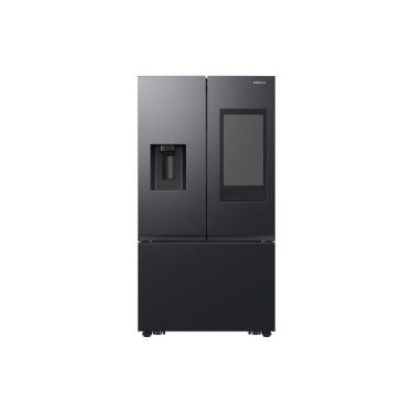 Imagem de Geladeira Samsung Family Hub French Door RF27 com Soundbar com Dispenser de Água e Gelo 707L Black Inox 127V