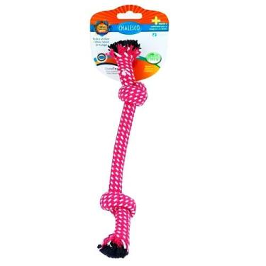 Imagem de Brinquedo Mordedor para Cães Corda com Nó Rope Nó Chalesco -, Rosa Pin