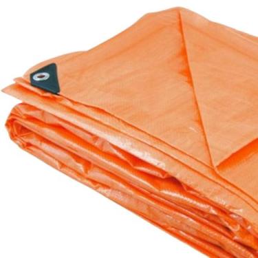 Imagem de Lona Reforçada Laranja 5x4m Impermeável Vonder, Laranja, 5x4m