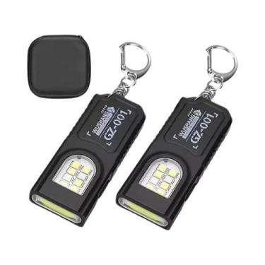 Imagem de Lanterna Mini COB LED Recarregável, Potente, Com Clip Para Chaveiro, L