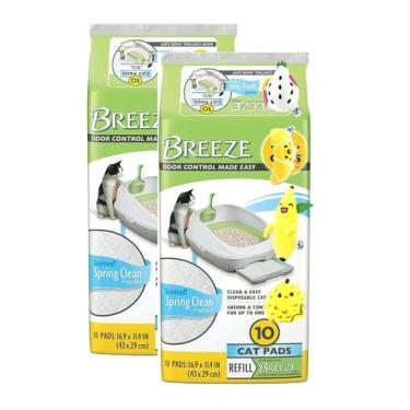 Imagem de Refil de Tapetes para Gato Aurora Pet Spring Clean 2x10 com Brinquedo
