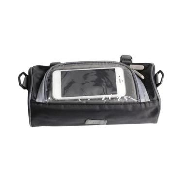 Imagem de Bolsa De Selim Impermeável Para Motocicleta Com Compartimento Para Cel