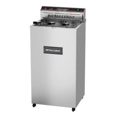 Imagem de Fritador Industrial Elétrico Metalcubas FAO 25 3 Cubas Zona Fria De Ág