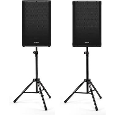 Imagem de 2 Caixa Ativa 15 K1s 1000w Ksr Bluetooth + Tripe - KSR PRO