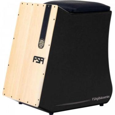 Imagem de Cajon Gibão FGB6501 com Design Ergonômico e Suporte à Coluna Preto Fsa 35,0CM