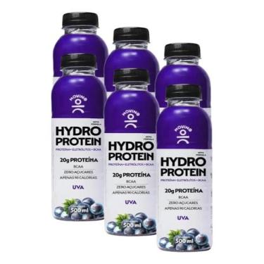 Imagem de Kit com 6 Hydro Protein Uva 500ml  Moving