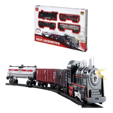 Imagem de Pista Trem Locomotiva 85,5 cm - DM TOYS