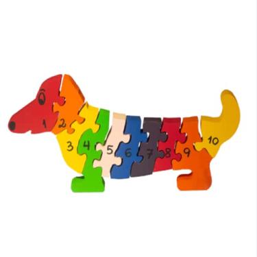 Imagem de Quebra-Cabeça com Números Cachorro