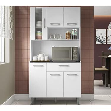 Imagem de Cozinha Compacta 6 Portas Carol 15004 Branco PLN