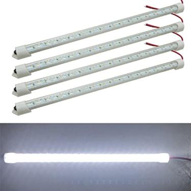 Imagem de Ampper 12V Interior LED Light Bar, 48 LEDs Interior Light with Switch for Car Van RV Cabinet Showcase Indoor Home and More (4 Pcs)