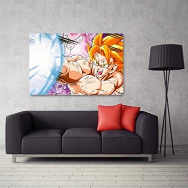 Imagem de Quadro decorativo Dragon Ball Goku - Tela em Tecido