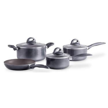 Imagem de Jogo De Panelas 04 Peças Ceramic Life Smartplus Cinza Brinox