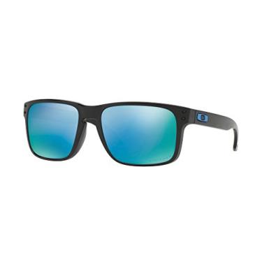 Imagem de Oakley OO9102 Holbrook Sunglasses + Vision Group Accessories Bundle (Polished Black/Prizm Deep Water Polarized (9102C1)