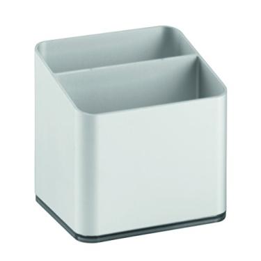 Imagem de Suporte de pia de alumínio à prova de ferrugem InterDesign Metro para esponjas, esfregões, sabão, prata