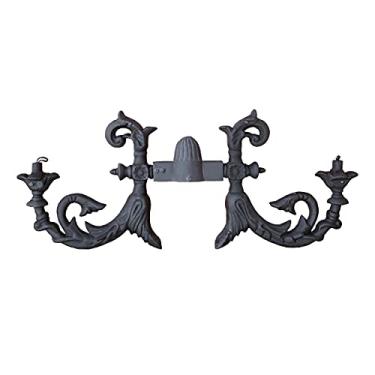 Imagem de Complemento Suporte Poste e Luminária Ferro Fundido 43x110cm