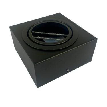 Imagem de Kit 2 Spot Plafon Sobrepor Box Ar111 Direcionável Preto - Iluminar Amb