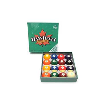 Imagem de Conjunto de bolas de bilhar de mesa de bilhar premium da HAN'S DELTA – Tamanho Regular 2-1/4"